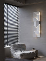 Modern Grand Shadow LED Wall Sconce Aluminum Diffused Indoor Light Matte White