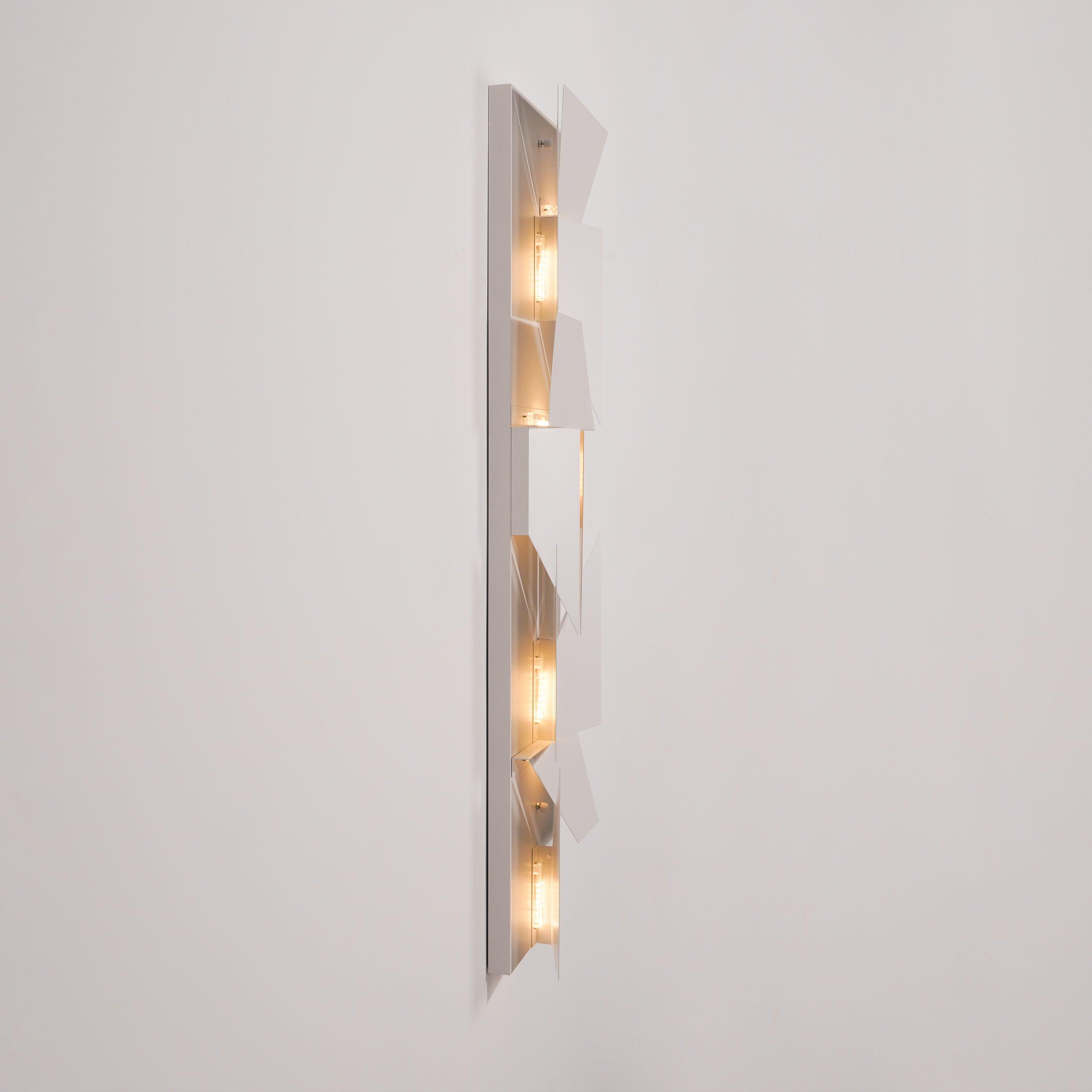 Modern Grand Shadow LED Wall Sconce Aluminum Diffused Indoor Light Matte White