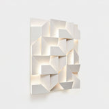 Modern Grand Shadow LED Wall Sconce Aluminum Diffused Indoor Light Matte White
