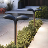 Modern Grass Inspired Outdoor Pathway Light Black Aluminum LED Garden Landscape Lighting
