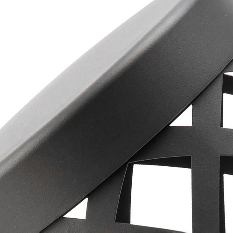 Modern Gray Aluminum LED Outdoor Post Light Waterproof Stool Shaped Landscape Lantern