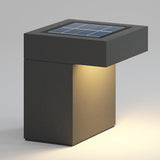 Modern Gray LED Outdoor Path Light Waterproof Landscape Garden Bollard Post Lamp for Yard