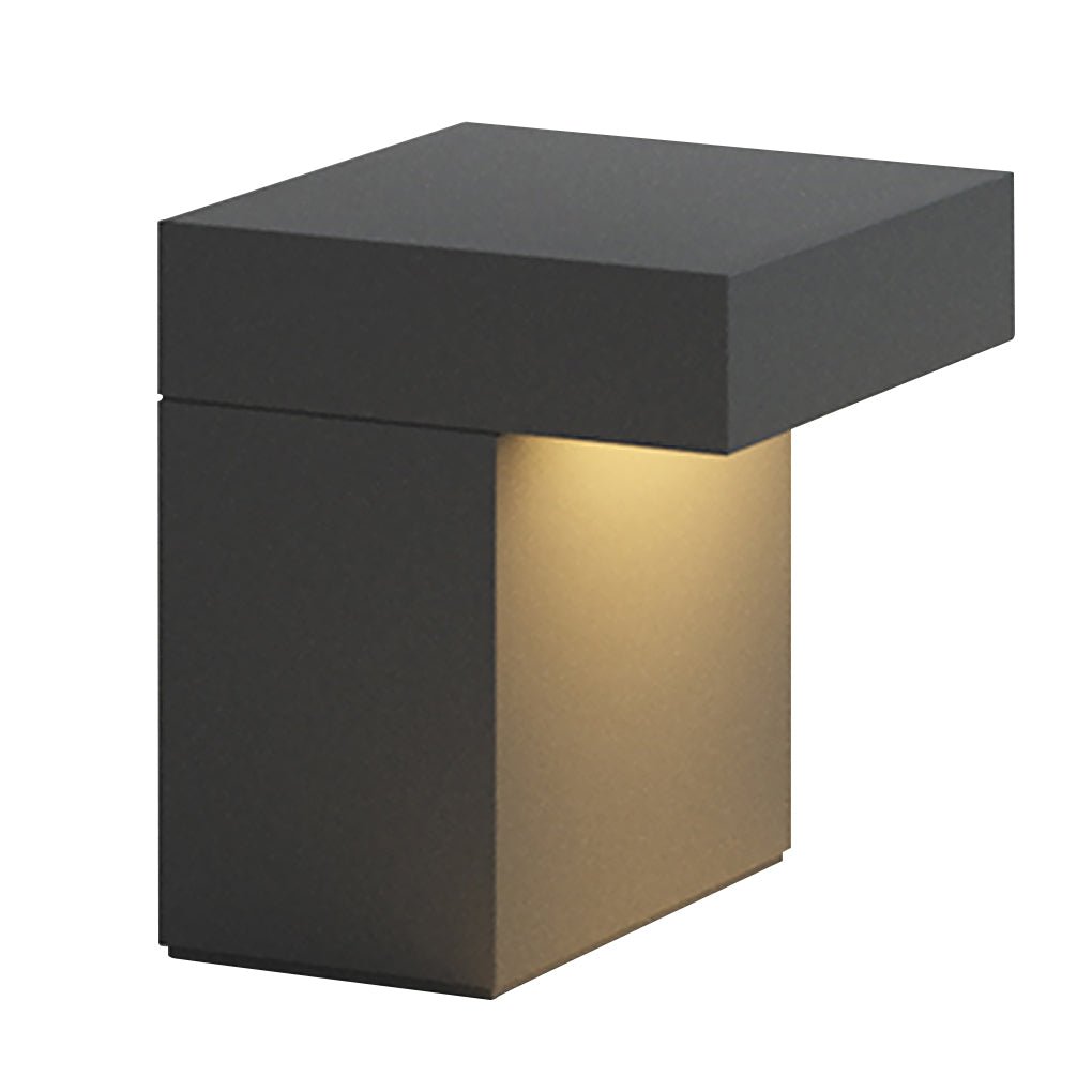 Modern Gray LED Outdoor Path Light Waterproof Landscape Garden Bollard Post Lamp for Yard