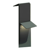 Modern Gray Rectangular LED Solar Pathway Lights Waterproof Outdoor Landscape Garden Lighting