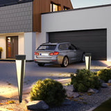 Modern Gray Solar LED Lawn Lamp Waterproof IP54 Garden Landscape Bollard Light
