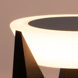 Modern Gray Solar LED Outdoor Post Light Waterproof Stainless Steel Pillar Lamp