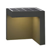 Modern Gray Solar Powered LED Outdoor Post Lights Waterproof Landscape Pathway Lighting for Gardens