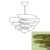 modern-green-textured-glass-leaf-chandelier-with-brass-finish-luxury-lilypad-petal-pendant-light