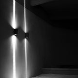 Modern Grey Aluminum LED Up and Down Beam Wall Light Outdoor Waterproof Sconce