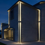 Modern Grey Aluminum LED Up and Down Beam Wall Light Outdoor Waterproof Sconce