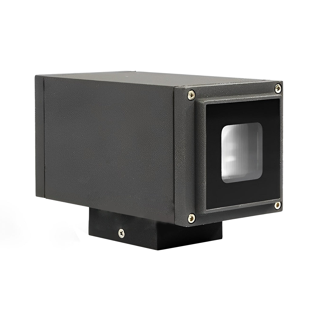 Modern Grey Aluminum LED Up and Down Beam Wall Light Outdoor Waterproof Sconce