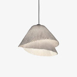 modern-grey-stainless-steel-pleated-mesh-pendant-light-with-integrated-led