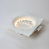 Modern Gypsum Moon Texture LED Wall Sconce for Artistic Interior Decor