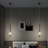 Modern H65 Copper Single Light Crystal Pendant Fixture with 3 Color Dimming LED