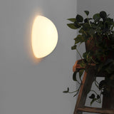 Modern Halbkugel Glass Half Sphere Wall Sconce and Ceiling Lamp in Chrome Finish