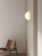 Modern Halbkugel Glass Half Sphere Wall Sconce and Ceiling Lamp in Chrome Finish