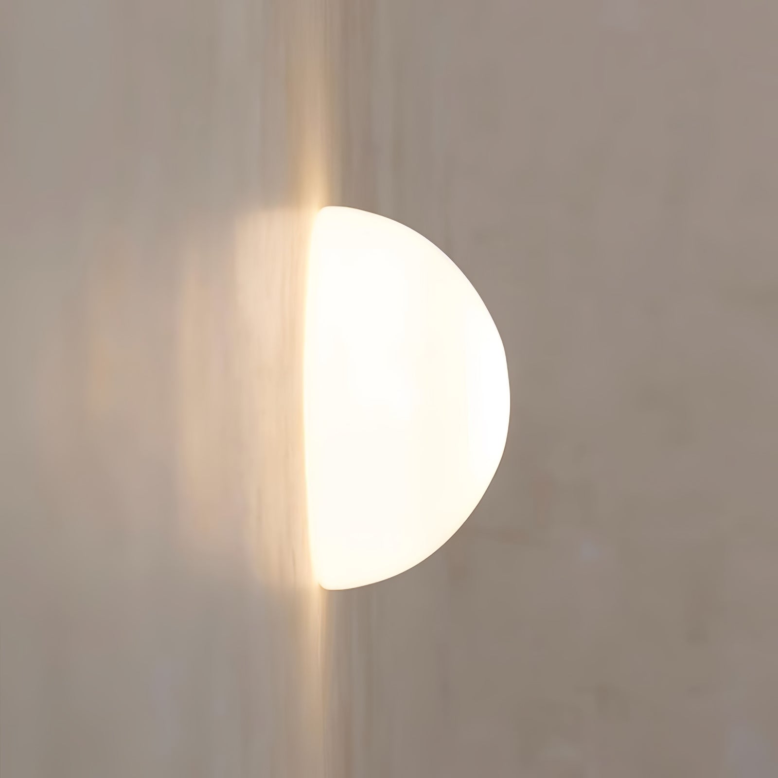 Modern Halbkugel Glass Half Sphere Wall Sconce and Ceiling Lamp in Chrome Finish