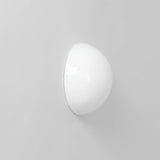 Modern Halbkugel Glass Half Sphere Wall Sconce and Ceiling Lamp in Chrome Finish