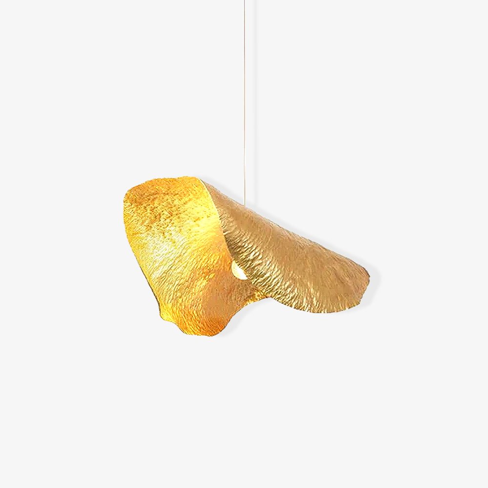 Modern Hammered Brass Pendant Light Industrial Style Hanging Ceiling Lamp for Living Room