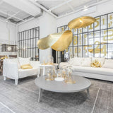 Modern Hammered Brass Pendant Light Industrial Style Hanging Ceiling Lamp for Living Room