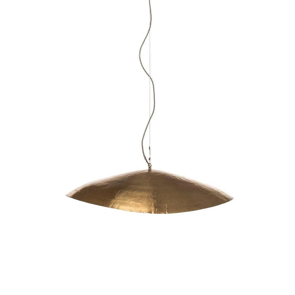 Modern Hammered Brass Pendant Light Industrial Style Hanging Ceiling Lamp for Living Room