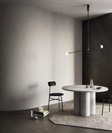 Modern Hand Blown Glass Globe Chandelier with Brass Rods Nordic Multi Head Ceiling Light