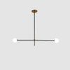 Modern Hand Blown Glass Globe Chandelier with Brass Rods Nordic Multi Head Ceiling Light