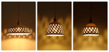 Modern Hand Carved White Ceramic Pendant Lamp with Adjustable Hanging Cord and Brass Finish