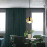 Modern Handblown Glass Globe Pendant Light for Kitchen and Dining Room