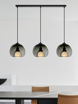 Modern Handblown Glass Globe Pendant Light for Kitchen and Dining Room