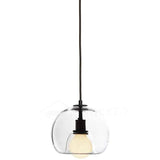 Modern Handblown Glass Globe Pendant Light for Kitchen and Dining Room