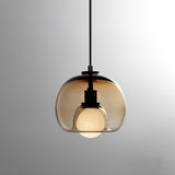 Modern Handblown Glass Globe Pendant Light for Kitchen and Dining Room