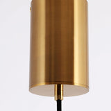Modern Handcrafted Natural Alabaster and Brass LED Pendant Light Moonshade Droplight