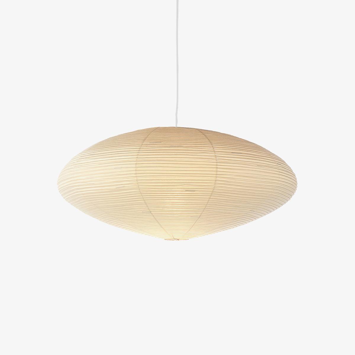 Modern Handcrafted Washi Rice Paper Pendant Light 15A Organic Mulberry Paper Ceiling Hanging Lamp