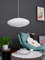 Modern Handcrafted Washi Rice Paper Pendant Light 15A Organic Mulberry Paper Ceiling Hanging Lamp