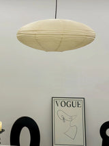 Modern Handcrafted Washi Rice Paper Pendant Light 15A Organic Mulberry Paper Ceiling Hanging Lamp