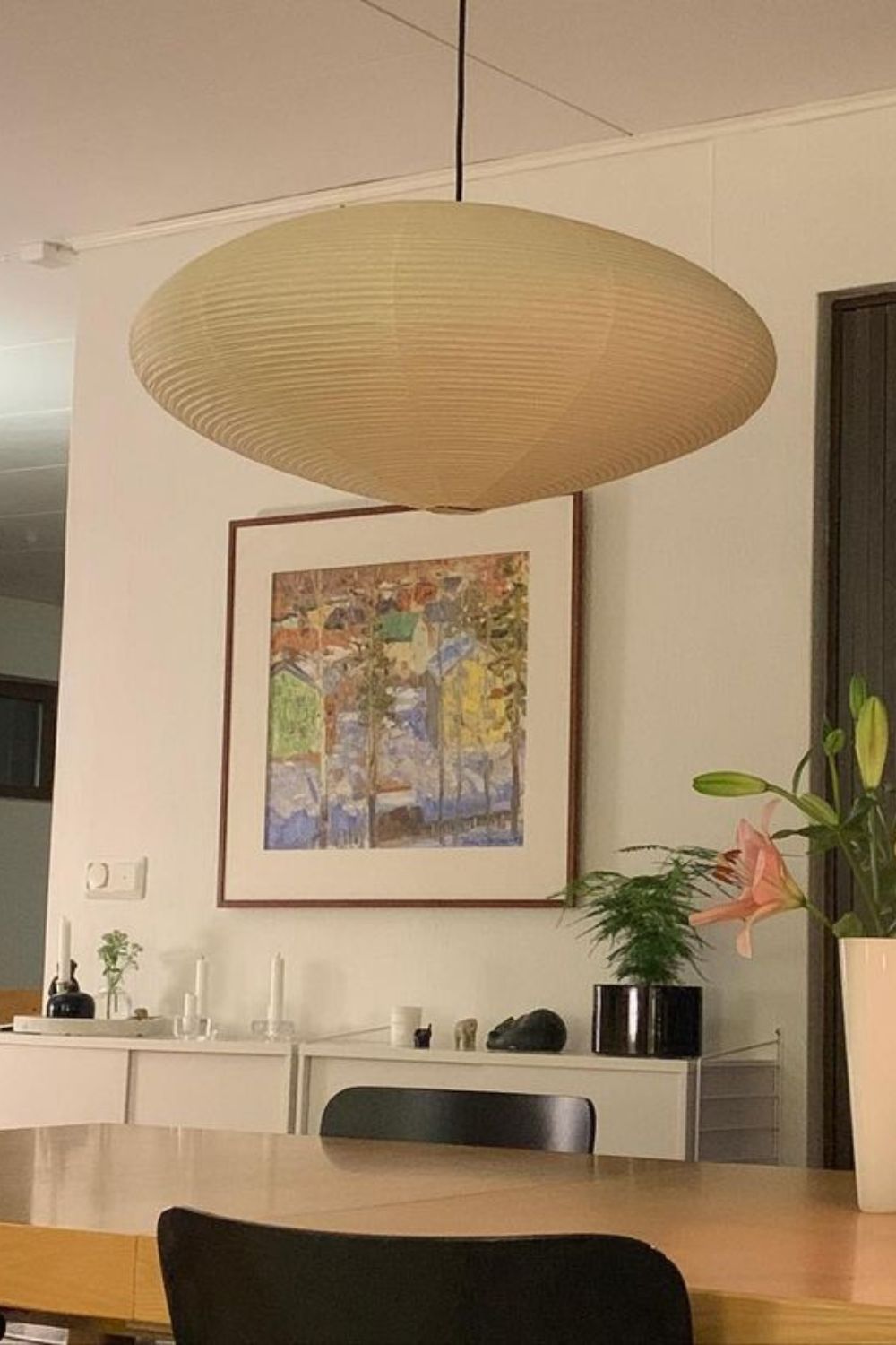Modern Handcrafted Washi Rice Paper Pendant Light 15A Organic Mulberry Paper Ceiling Hanging Lamp
