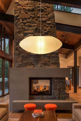Modern Handcrafted Washi Rice Paper Pendant Light 15A Organic Mulberry Paper Ceiling Hanging Lamp