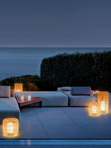 Modern Handcrafted Woven Rattan Outdoor Garden Lamp Waterproof LED Landscape Lighting
