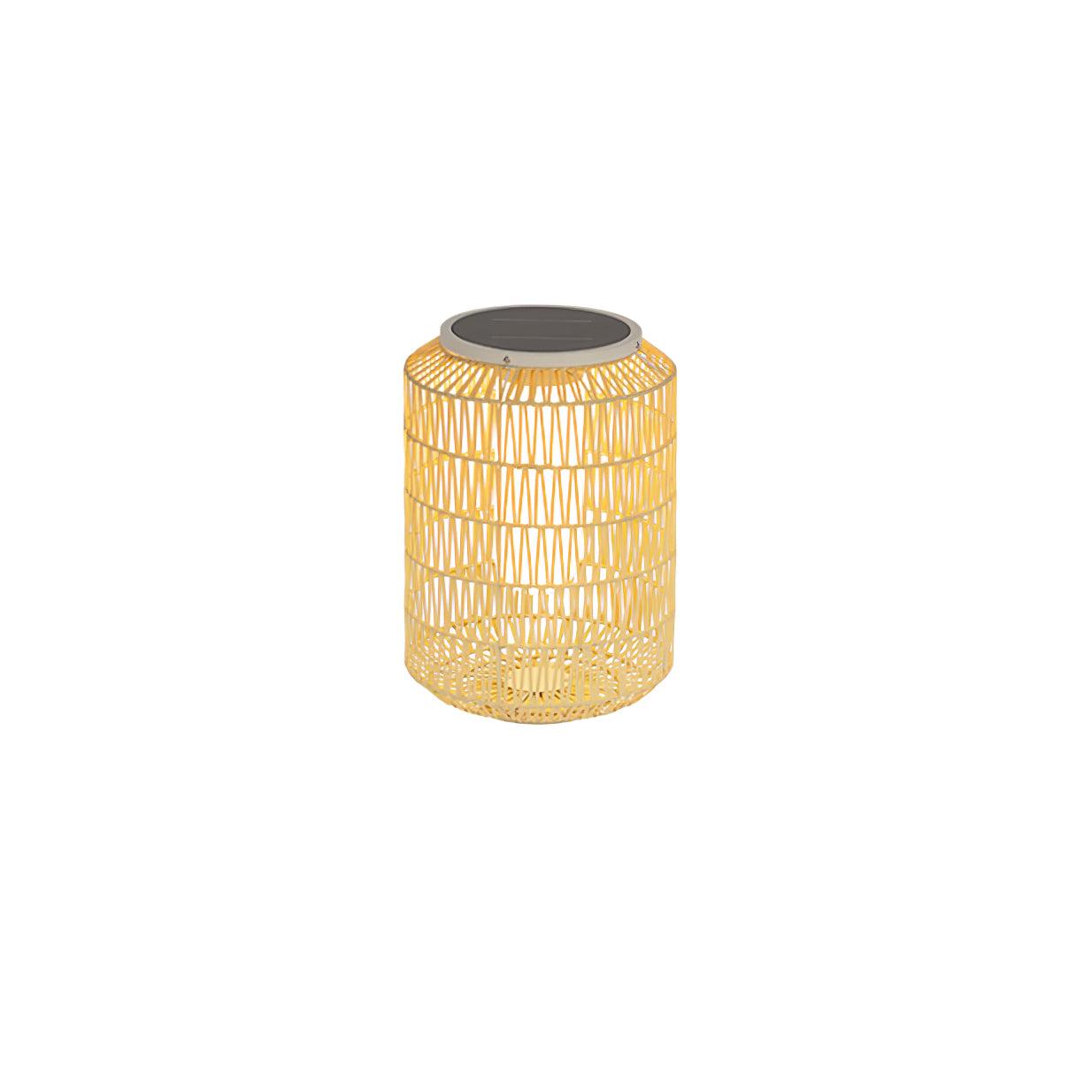 Modern Handcrafted Woven Rattan Outdoor Garden Lamp Waterproof LED Landscape Lighting
