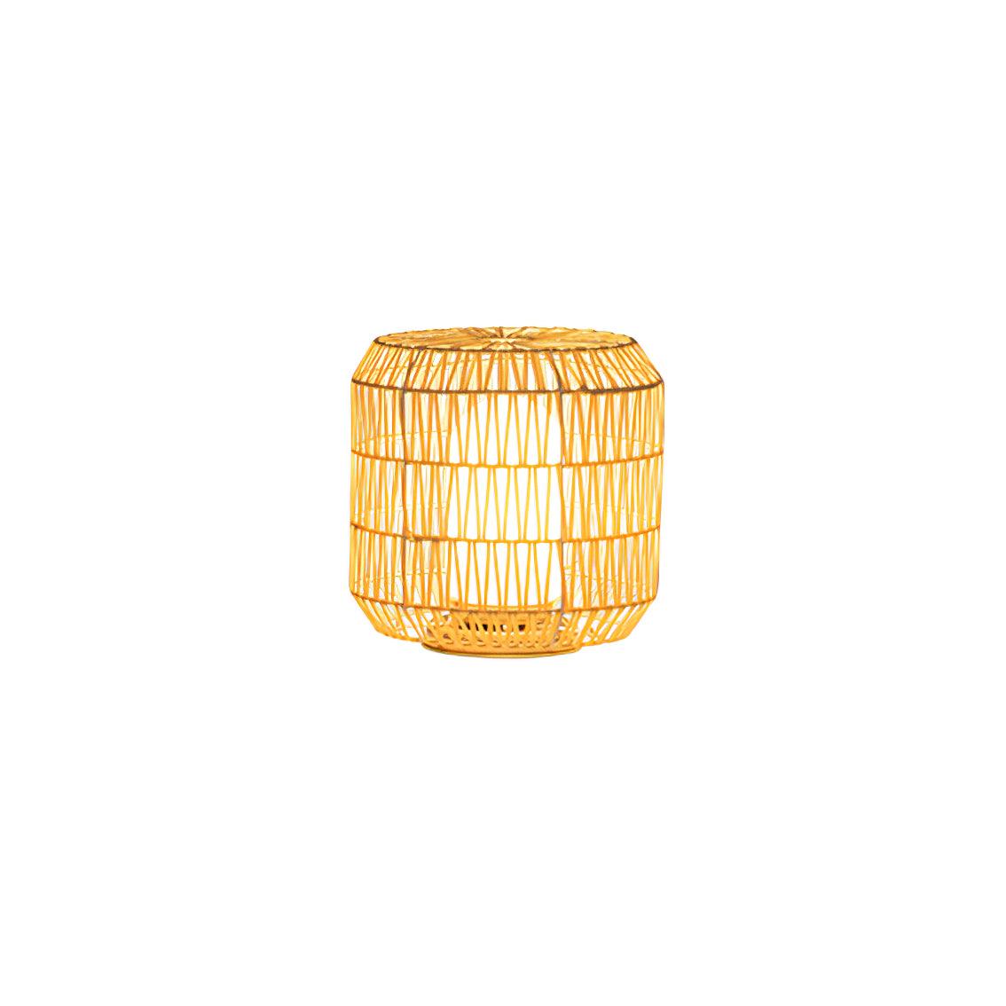 Modern Handcrafted Woven Rattan Outdoor Garden Lamp Waterproof LED Landscape Lighting
