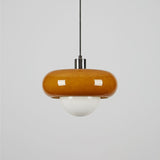 Modern Harvey Glass Globe Pendant Light with Chrome Finish and Plexiglass Shade