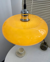 Modern Harvey Glass Globe Pendant Light with Chrome Finish and Plexiglass Shade