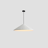 Modern Hat Resin Pendant Light Pleated Design Ceiling Lamp Macaron Colors for Indoor Lighting