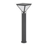 Modern Heavy Duty Solar Powered Outdoor LED Lamp Post Light Waterproof Garden Pathway Pillar