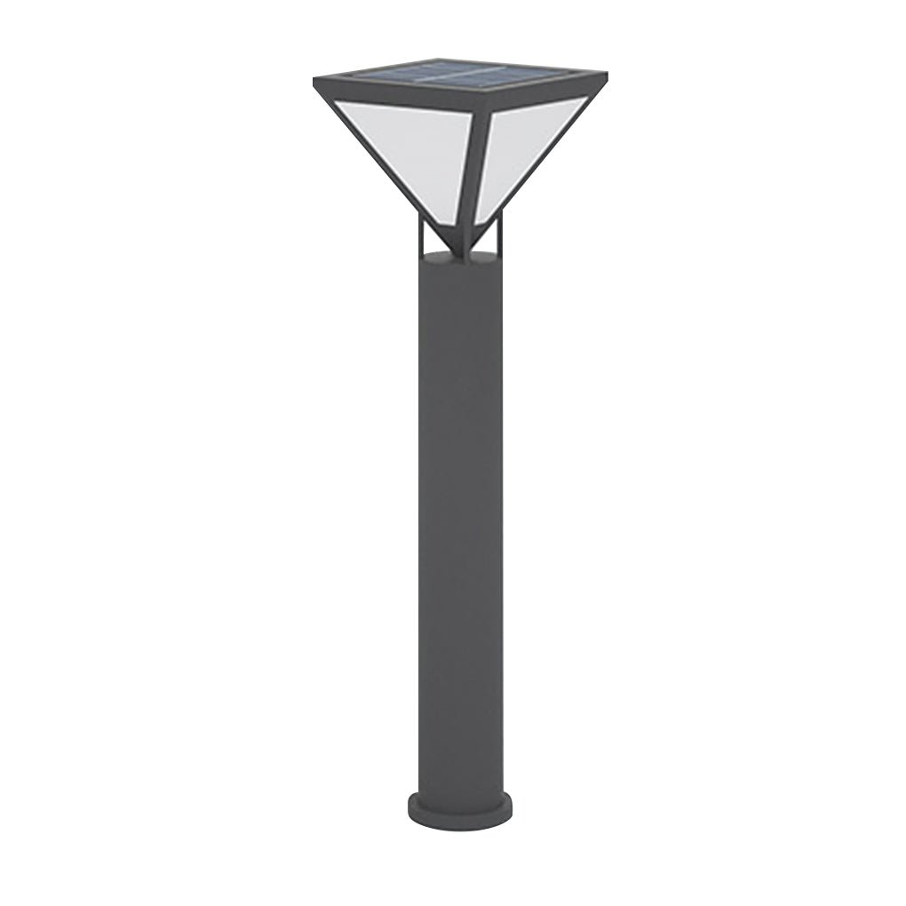 Modern Heavy Duty Solar Powered Outdoor LED Lamp Post Light Waterproof Garden Pathway Pillar