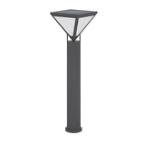 Modern Heavy Duty Solar Powered Outdoor LED Lamp Post Light Waterproof Garden Pathway Pillar