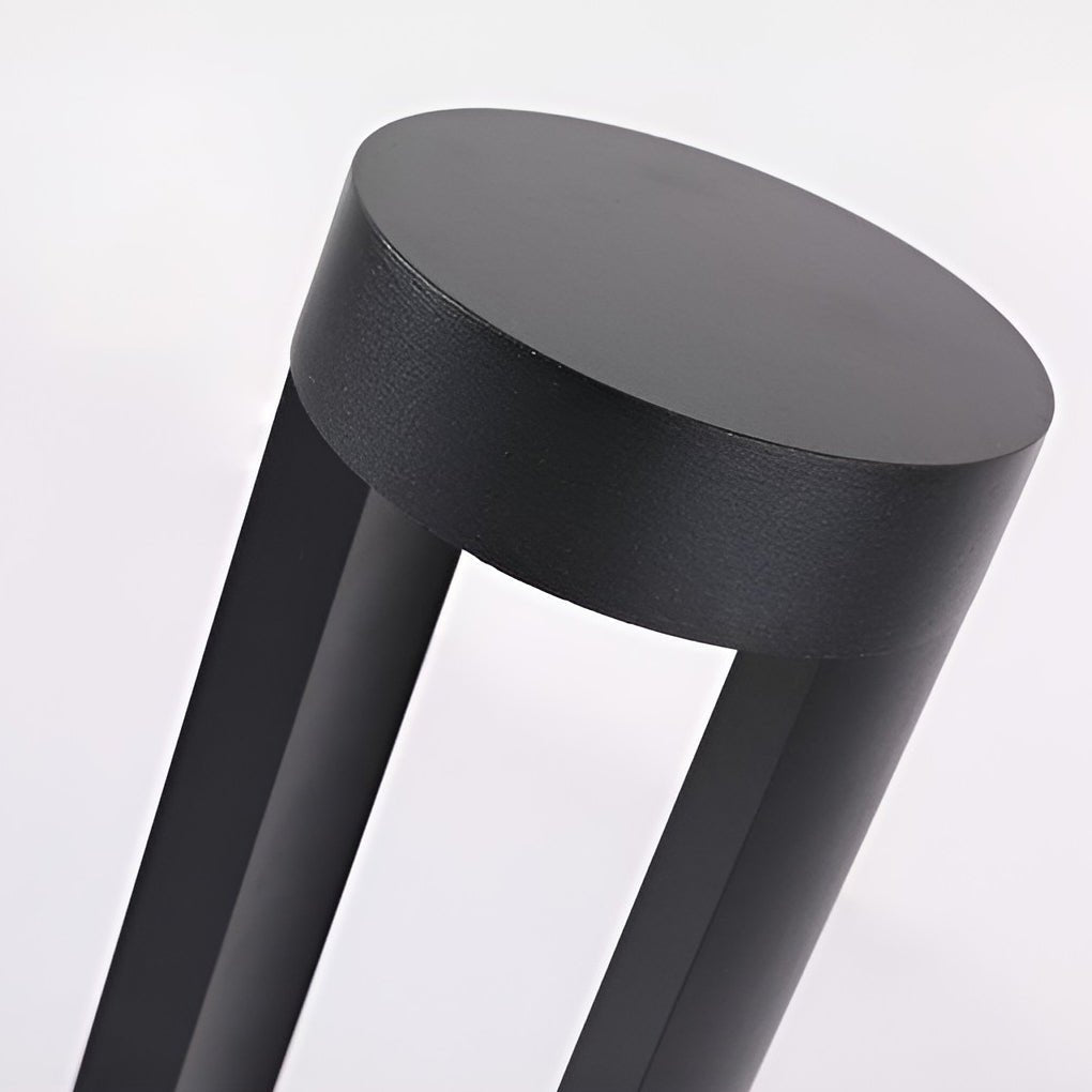 Modern Hollow Cylindrical Outdoor LED Bollard Light Waterproof Pathway Lamp for Garden and Yard