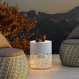 Modern Hollow Design Outdoor Post Light Waterproof Stainless Steel Garden Pedestal Lamp