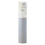 Modern Hollow Design Outdoor Post Light Waterproof Stainless Steel Garden Pedestal Lamp